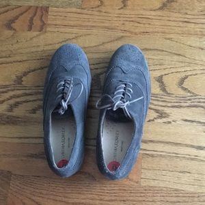 Grey suede shoes